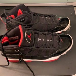 Jordan 6 rings varsity black/white /red